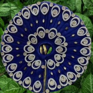 Laddu Gopal Dress with Mukut and Patka l Janmashtami Special Heavy Fancy Dress Ladoo Gopal Dress l Bal Gopal l Kanha Ji Thakur Ji Heavy Dress Poshak (5, Blue)